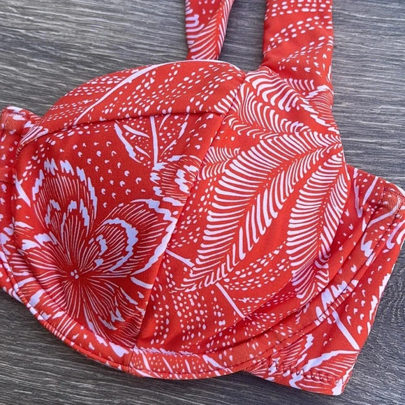 Rip Curl Rio Floral Balconette & Skimpy Bottoms, hot orange - Picture 7 of 16